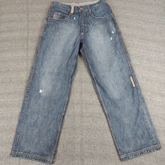 VTG Men 32x32 Pepe Jeans London Baggy Wide Leg Streetwear Skater Y2K Embroidered - Picture 2 of 8